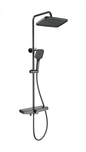 Душевая стойка Wonzon & Woghand WW-B3098-A-BGG настенная цвет серый с термостатом