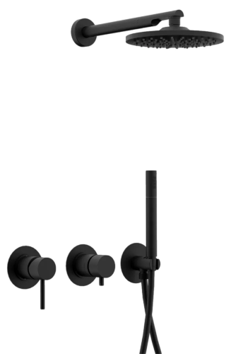 Душевая система Remer X Style X96S02ONO встраиваемая в стену цвет черный