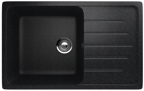 Кухонная мойка Ulgran Classic U-400-308 75х50 цвет черный