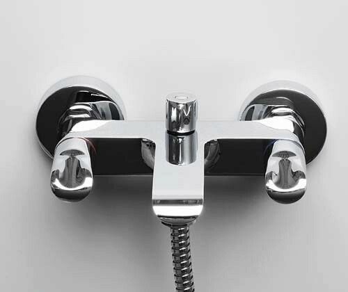 Смеситель для ванны Wasserkraft Lossa 1200 1201 настенный хром - фото 3