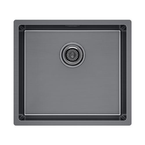 Кухонная мойка Paulmark LASSAN 49 UNI LA49-GM 40х45 цвет серый поверхность матовая