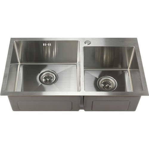 Кухонная мойка Melana ProfLine S7843H сатин 80х45 цвет хром поверхность полированная