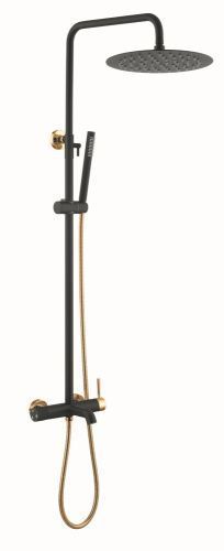 Душевая стойка Boheme Uno 468-BG настенная цвет черный