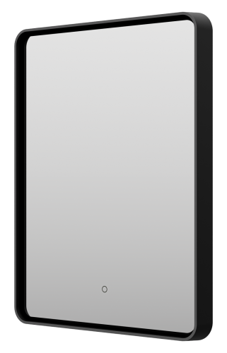 Зеркало с подсветкой Brevita Mercury MER-Rett6-060/80-black 60х80 подвесное