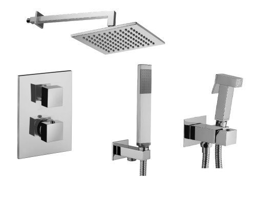 Душевая система Paffoni Elle KITZLEQ518CR/MKING встраиваемая в стену