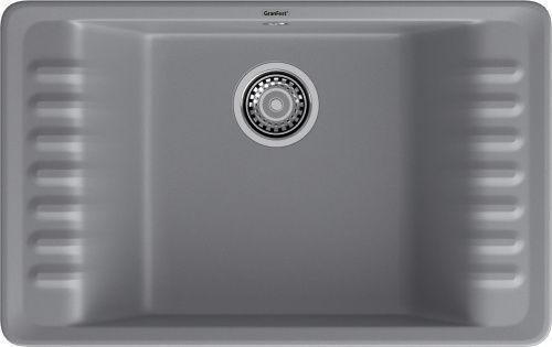 Кухонная мойка Granfest Quarz 71 темно-серый 75х50 цвет серый поверхность матовая