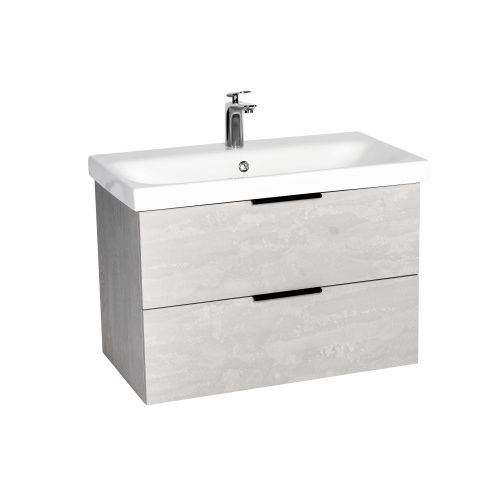 Тумба под раковину Viant Берлин VBER80MDC-T2YP 80х40 подвесная цвет серый