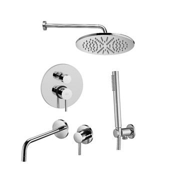 Душевая система Paffoni Light KITLIG018CR006 встраиваемая в стену