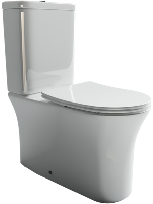 Унитаз напольный с бачком Ceramica Nova STAR CN1904 белый с сиденьем микролифт безободковый душевой смыв - фото 2