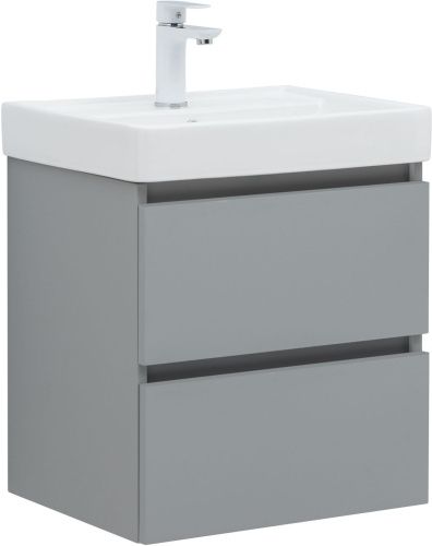 Тумба под раковину Aquanet Вега 2.0 00337958 50х40 подвесная цвет серый