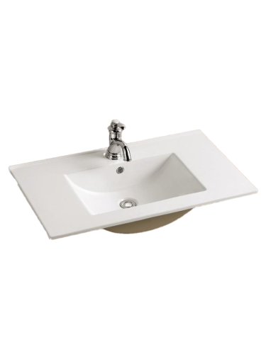 Раковина из сантехнического фаянса WeltWasser WW SK 10000003902 80х50 подвесная цвет белый