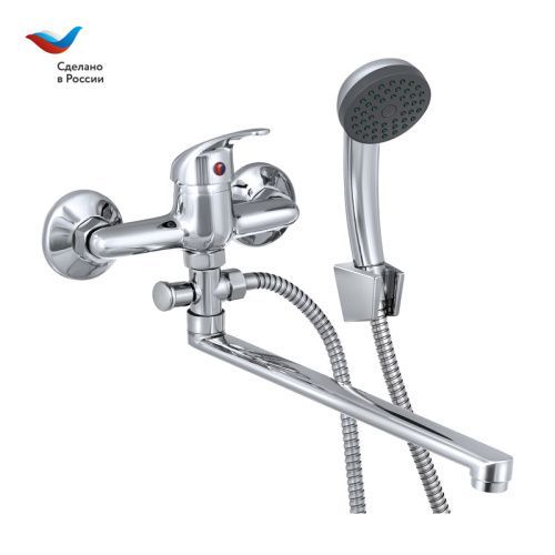 Смеситель для ванны Славен Прораб СЛ-ОД-П31 настенный хром