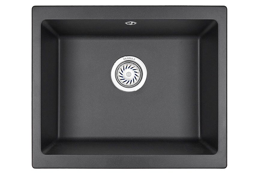 Кухонная мойка Granula 5551, ЧЁРНЫЙ 55х45 цвет черный поверхность матовая