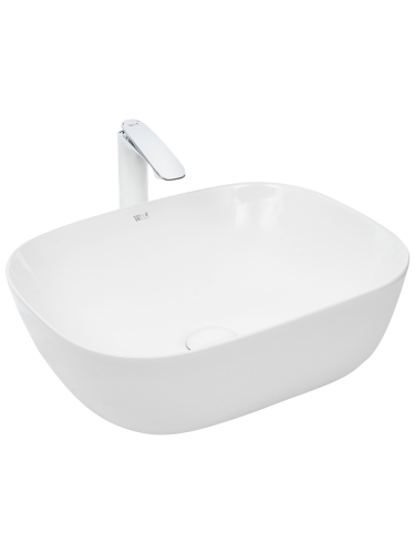 Раковина из сантехнического фаянса WeltWasser WW SK 10000003846 50х40 подвесная цвет белый без отверстий под смеситель