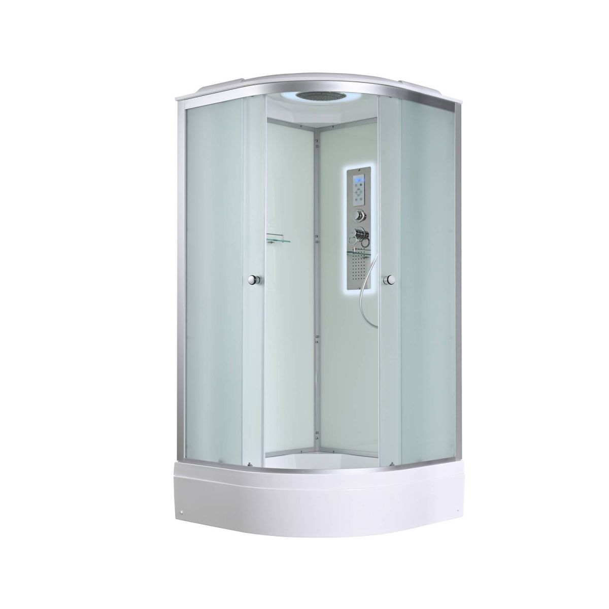 Душевая кабина AvaCan D D3090LED 90х90 четверть круга с крышей ориентация универсальная