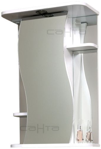 Зеркало-шкаф СанТа Лира 101053 60х70 подвесной цвет белый