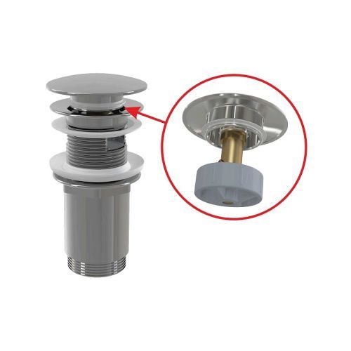 Донный клапан Alcadrain A392C хром