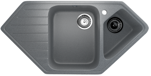 Кухонная мойка Ulgran Classic U-409-309 95х50 цвет серый