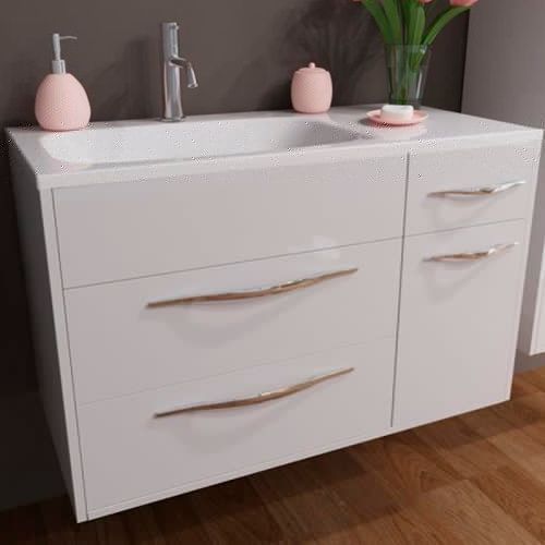 Тумба с раковиной Эстет Barcelona ФР-00003595 90х40 подвесная цвет белый