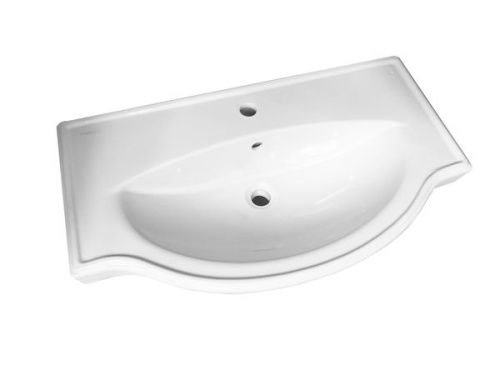 Раковина керамическая Sanita Luxe Classic (Sanita Luxe) WB.FN/Classic/80-C/WHT.G/S1 80х50 накладная цвет белый 1 отверстие под смеситель