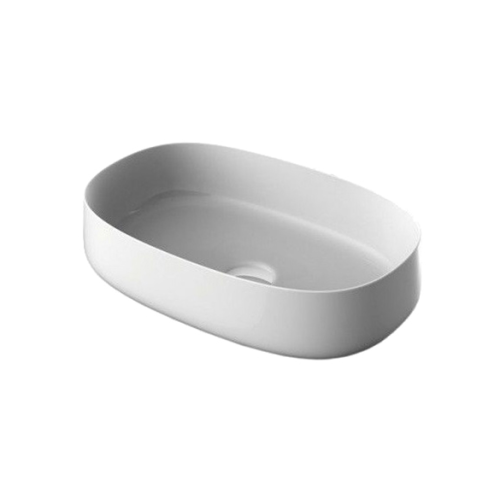 Раковина керамическая Artceram Cognac COL003 05 34 60х40 накладная цвет белый без отверстий под смеситель