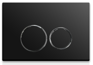 Клавиша смыва механическая CeramaLux DC-012 цвет черный