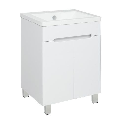 Тумба под раковину Runo Парма 00-00001038 60х40 напольная цвет белый
