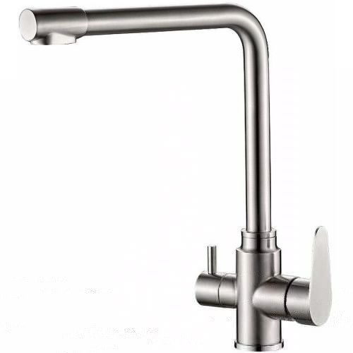 Смеситель для кухни Haiba HB802 HB76802 на мойку нержавеющая сталь