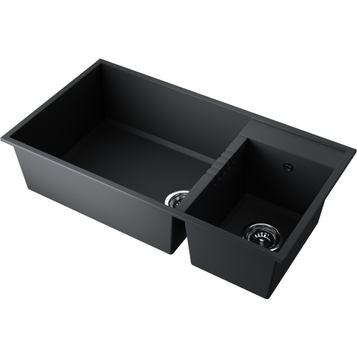 Кухонная мойка Omoikiri Tedori 85-2-U 4993940 85х45 цвет черный