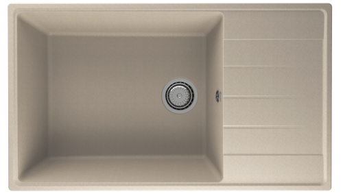 Кухонная мойка Ulgran Quartz Prima 860-03 85х50 цвет бежевый поверхность матовая