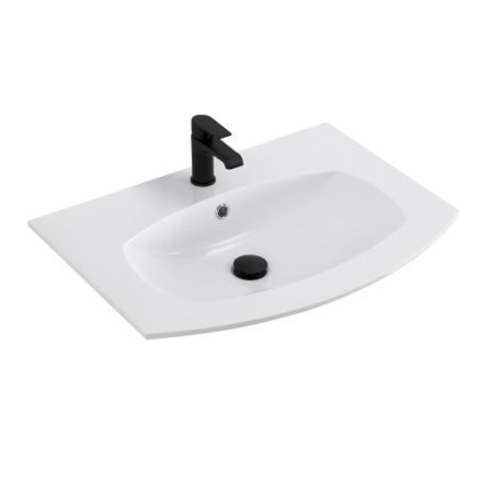 Раковина из искусственного камня Cezares STING 50158 70х50 подвесная цвет белый 1 отверстие под смеситель