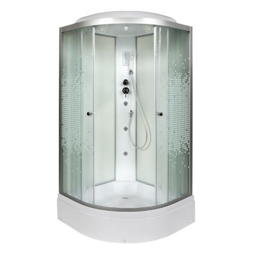 Душевая кабина AvaCan L790GM+EL 90х90 четверть круга с крышей ориентация универсальная