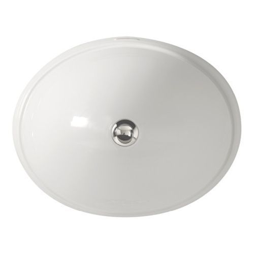 Раковина керамическая Devon Devon Over and under counter basins IBLROSE/ST 50 см встраиваемая цвет белый без отверстий под смеситель