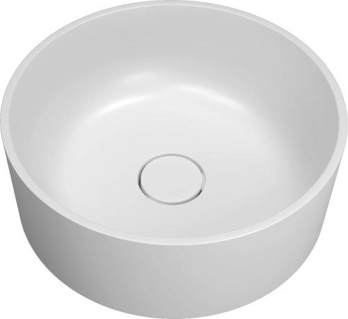 Раковина из искусственного камня Florentina Алтея 400R 10.290.00400.001 40х40 накладная цвет белый без отверстий под смеситель