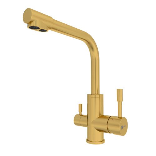 Смеситель для кухни LeMark Expert LM5061G на мойку золото