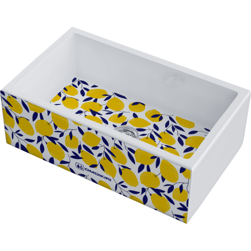 Кухонная мойка Omoikiri Mikura 76-Lemon 4993020 75х45 цвет белый