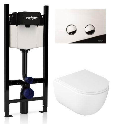 Комплект унитаз с инсталляцией и клавишей смыва Valsir KIT VSCR 7334 Std P4