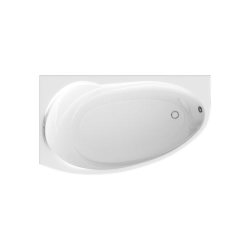 Ванна акриловая 1MarKa JULIANNA MG 01дж1595л 160х90 пристенная асимметричная без каркаса