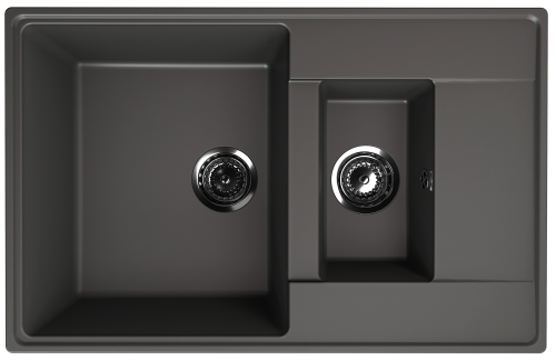 Кухонная мойка Ulgran Quartz Prima 780 1,5 K-09 80х50 цвет серый