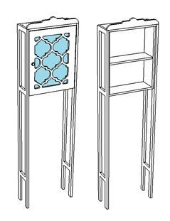 Шкаф-пенал Corozo Манойр SD-00000327 50х190 напольный цвет белый - фото 4