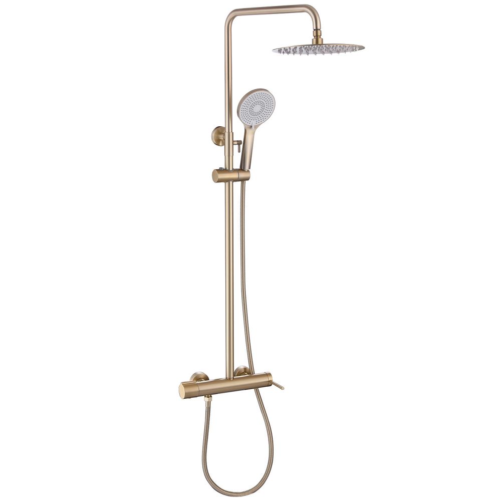 Душевая стойка Abber AF8816G настенная цвет золото