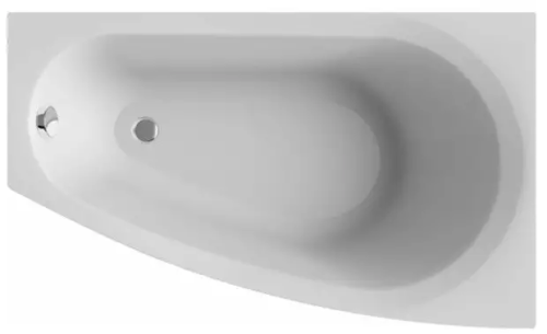 Ванна акриловая Alba Spa BALINE ВАС012000П100 150х90 пристенная асимметричная без ножек