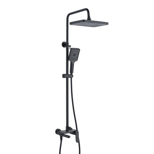 Душевая стойка Shevanik S4536H настенная цвет черный