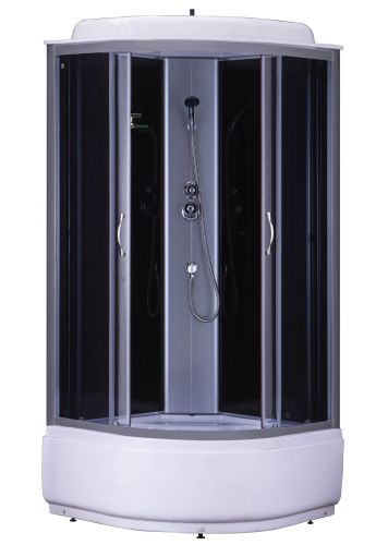 Душевая кабина Loranto CS-6680G 80*80*215 80х80 четверть круга с крышей ориентация универсальная
