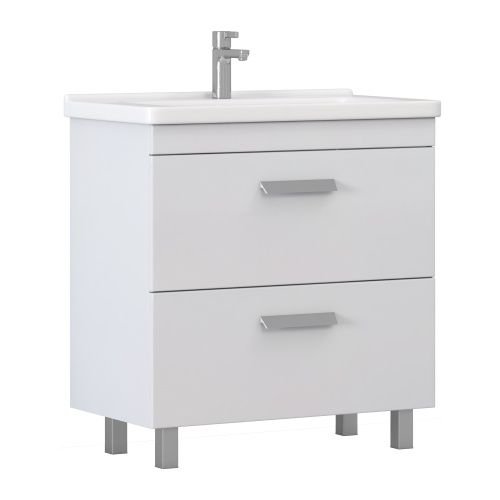 Тумба под раковину Vigo Nova tn.NOV.MIR.80.2Y 80х40 напольная цвет белый