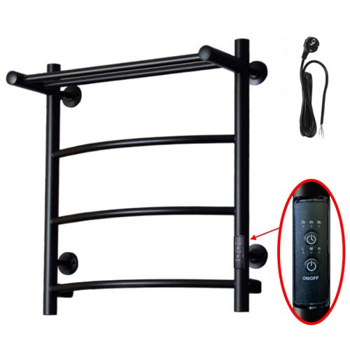 Полотенцесушитель электрический Тругор Пэк сп Пэксп5П/6050черныйВГП 55х60 черный