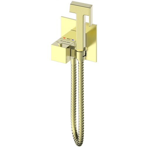 Гигиенический душ со смесителем Wonzon & Woghand WW-88829910-BG золото с термостатом