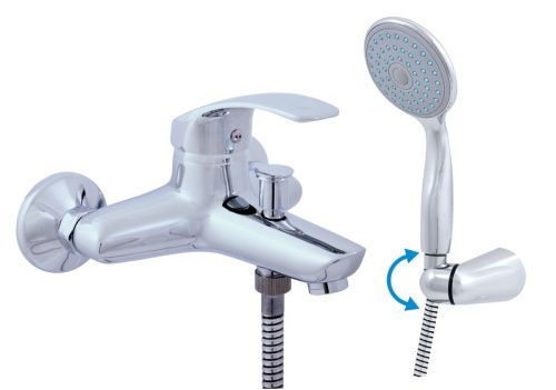 Смеситель для ванны и душа RavSlezak MISSISSIPPI MS054.5/2 настенный хром