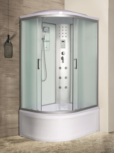 Душевая кабина River DUNAY 10000006181 120х80 асимметричная с крышей ориентация правая