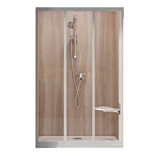 Душевая дверь Ravak Supernova 00VA0UR2Z1 100х200 стекло прозрачное профиль сатин